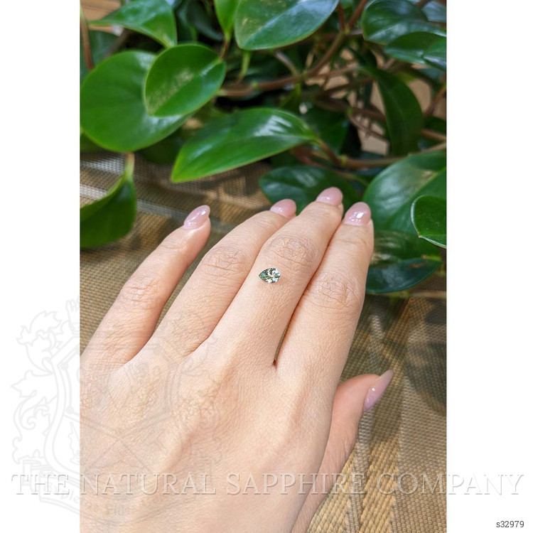 0.47 Ct. Greenish Yellow Sapphire from Montana