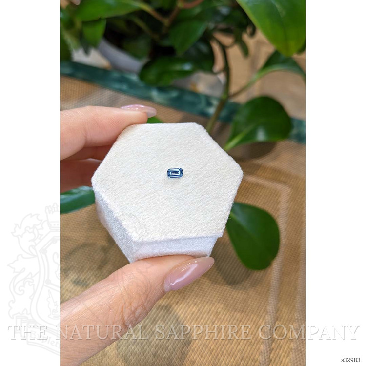 0.27 Ct. Bluish Green Sapphire from Montana