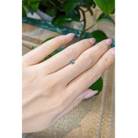 0.28 Ct. Greenish Blue Sapphire from Montana Life Style