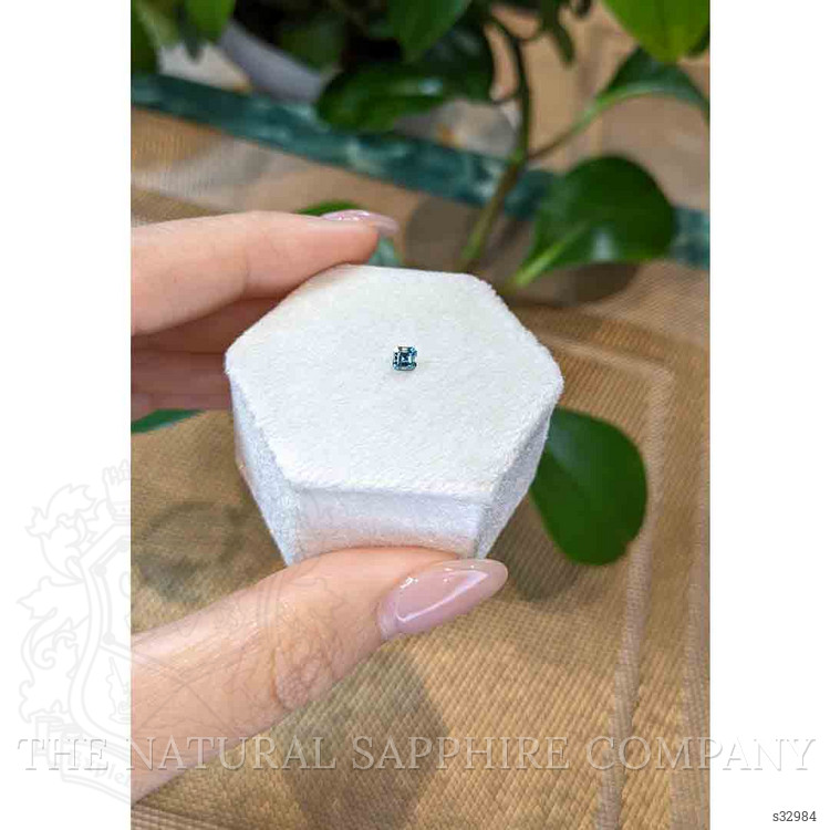 0.28 Ct. Greenish Blue Sapphire from Montana
