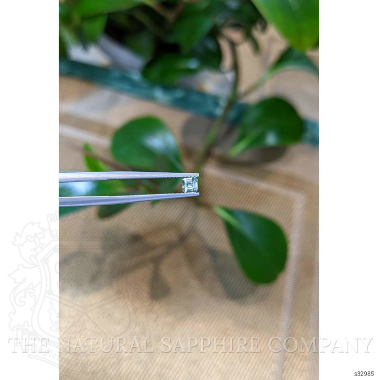 0.29 Ct. Bluish Green Sapphire from Montana