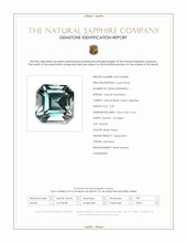 0.29 Ct. Bluish Green Sapphire from Montana Scan Report