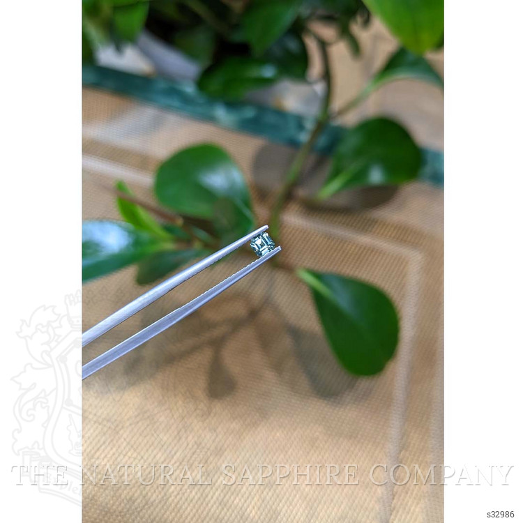 0.29 Ct. Bluish Green Sapphire from Montana