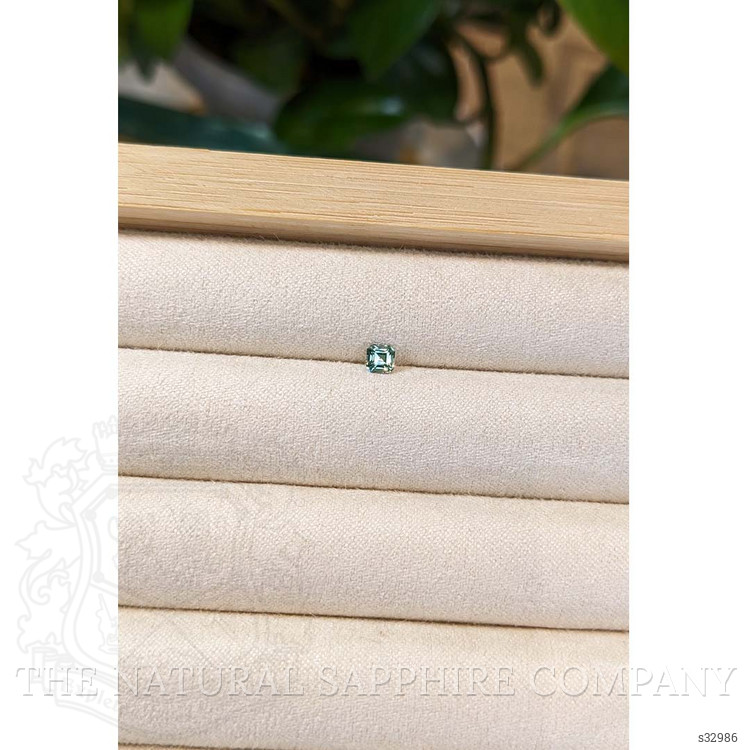 0.29 Ct. Bluish Green Sapphire from Montana