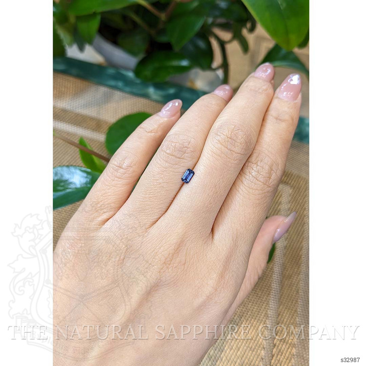 0.32 Ct. Blue Sapphire from Montana
