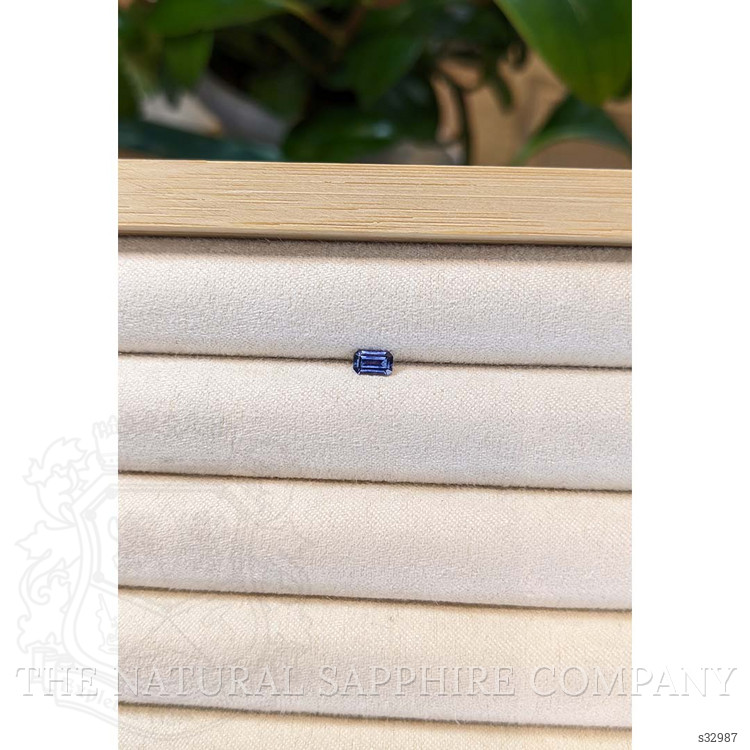 0.32 Ct. Blue Sapphire from Montana