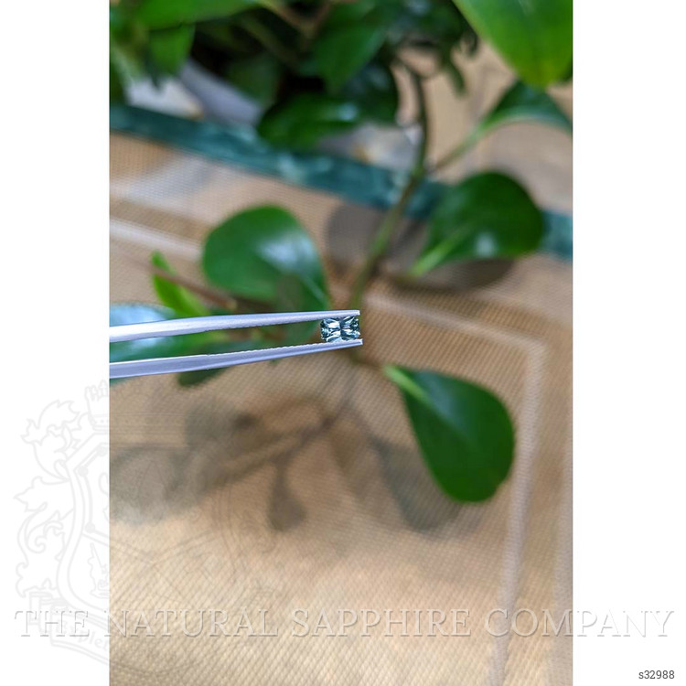 0.33 Ct. Bluish Green Sapphire from Montana