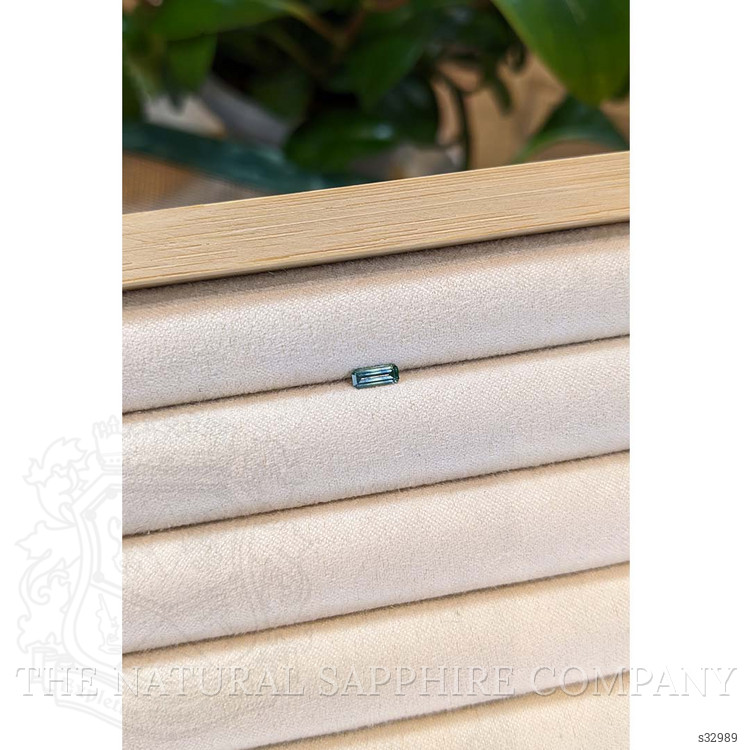 0.33 Ct. Bluish Green Sapphire from Montana