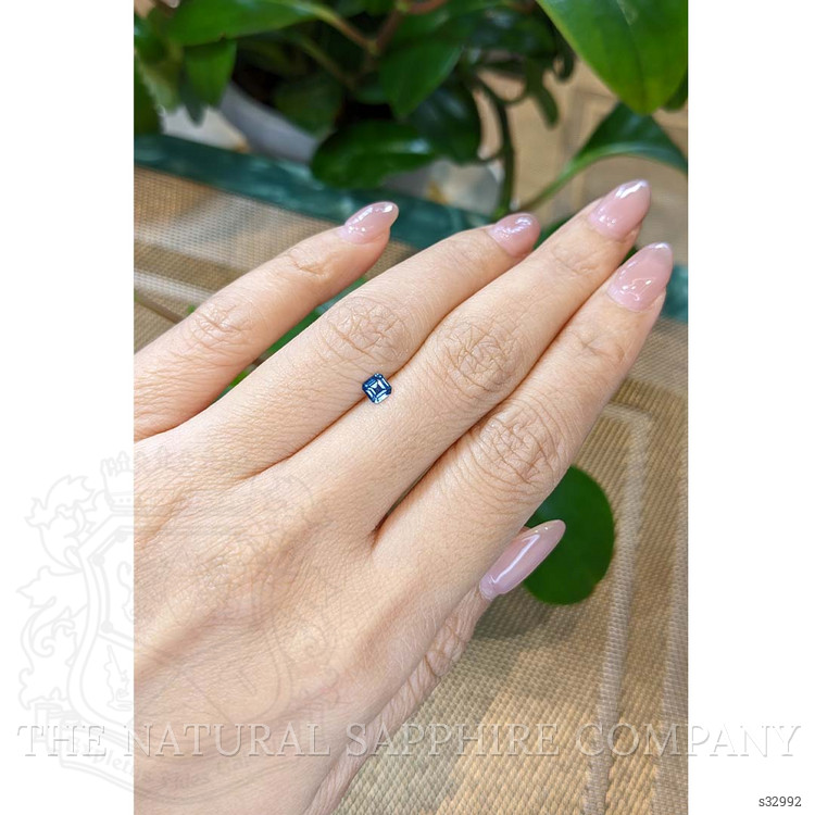 0.35 Ct. Greenish Blue Sapphire from Montana