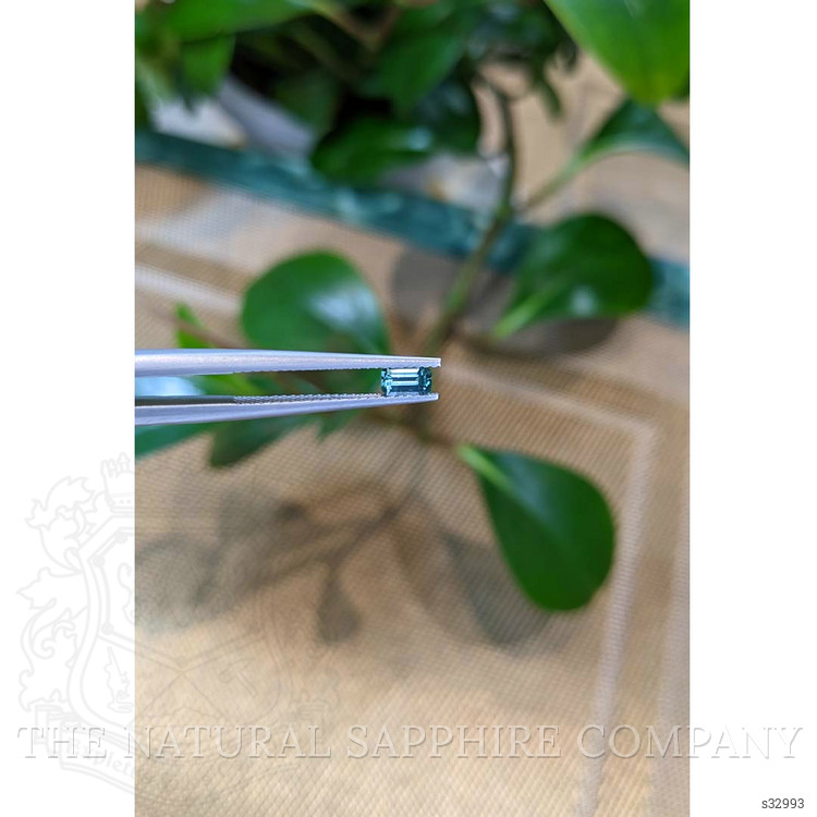 0.35 Ct. Bluish Green Sapphire from Montana