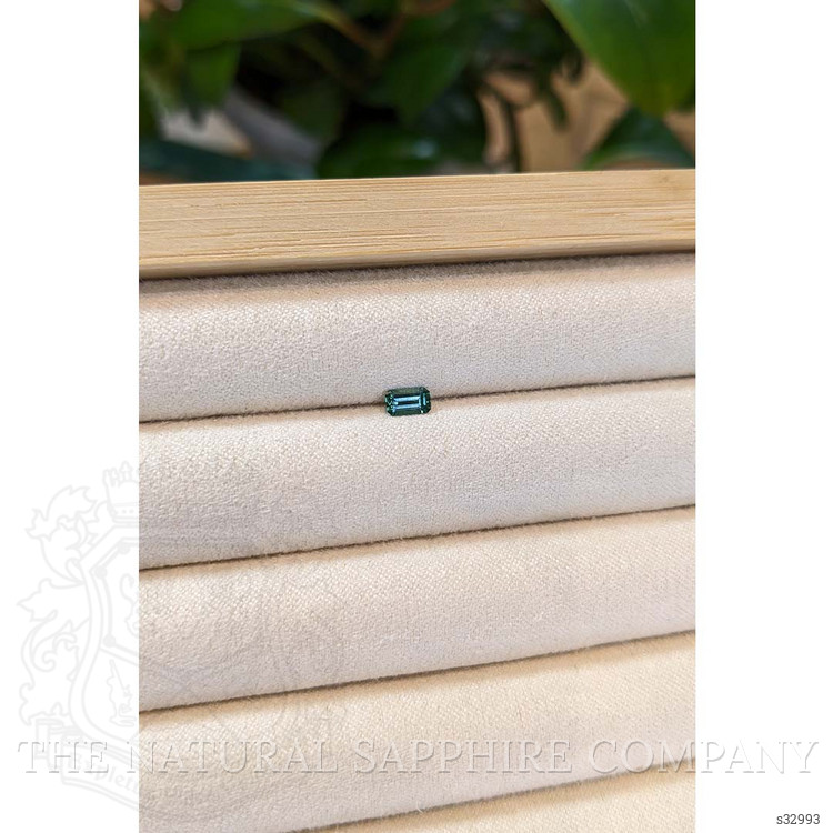 0.35 Ct. Bluish Green Sapphire from Montana