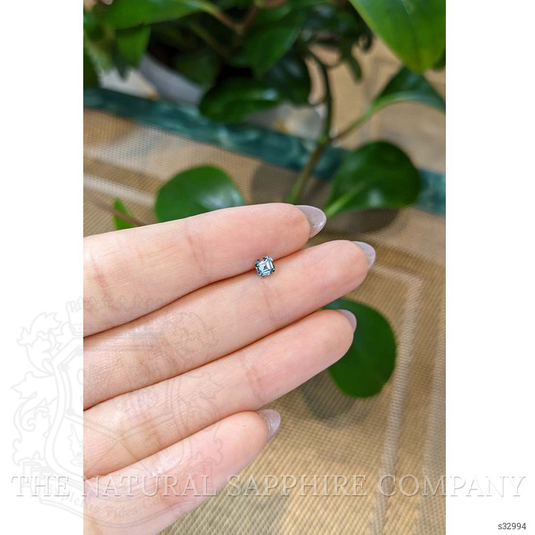 0.36 Ct. Greenish Blue Sapphire from Montana
