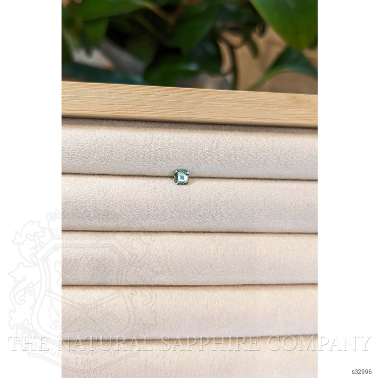0.39 Ct. Bluish Green Sapphire from Montana