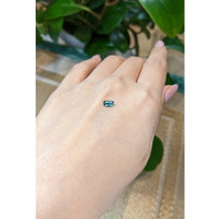 0.41 Ct. Bluish Green Sapphire from Montana Life Style