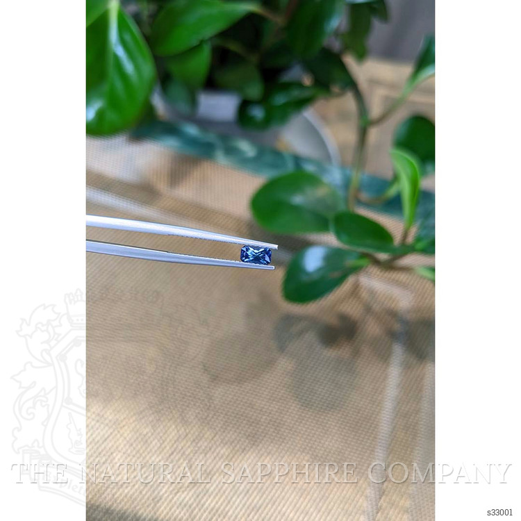 0.42 Ct. Greenish Blue Sapphire from Montana