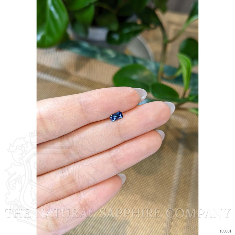 0.42 Ct. Greenish Blue Sapphire from Montana