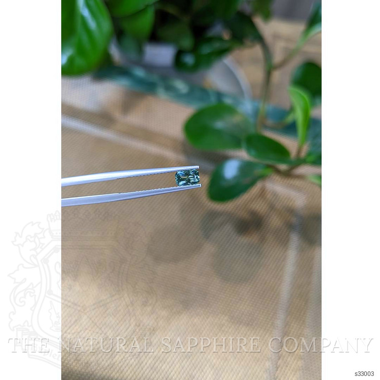 0.43 Ct. Bluish Green Sapphire from Ceylon (Sri Lanka)