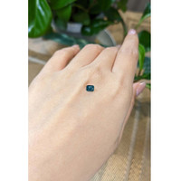 0.44 Ct. Greenish Blue Sapphire from Ceylon (Sri Lanka) Life Style