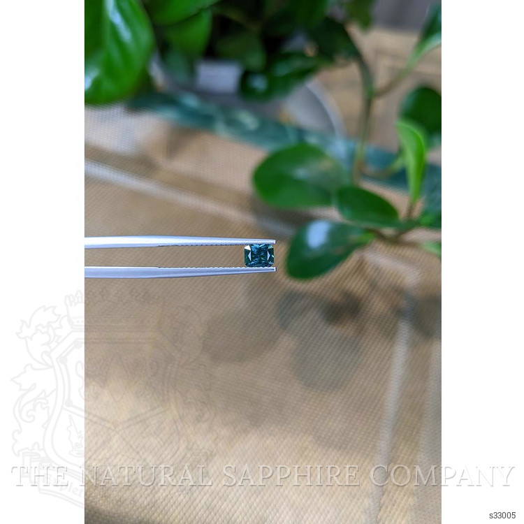 0.44 Ct. Greenish Blue Sapphire from Ceylon (Sri Lanka)