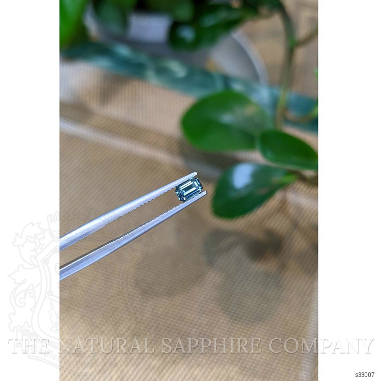 0.45 Ct. Bluish Green Sapphire from Montana