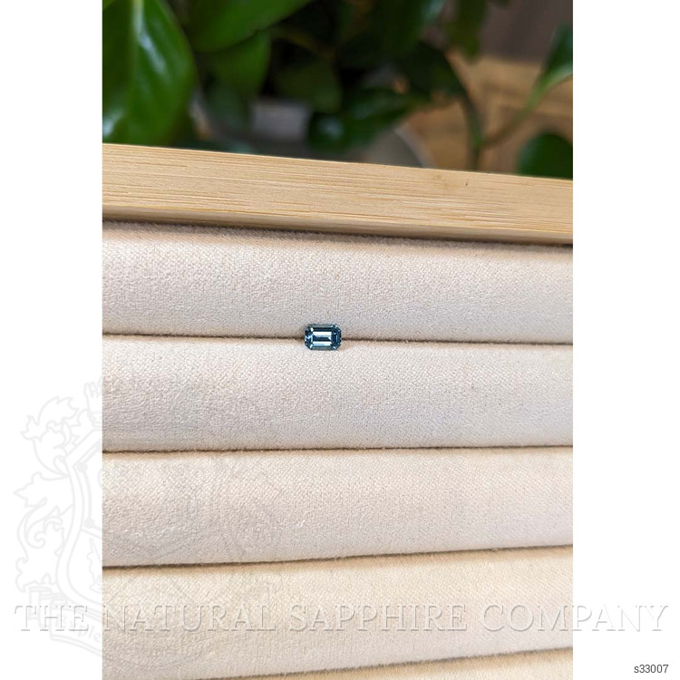 0.45 Ct. Bluish Green Sapphire from Montana