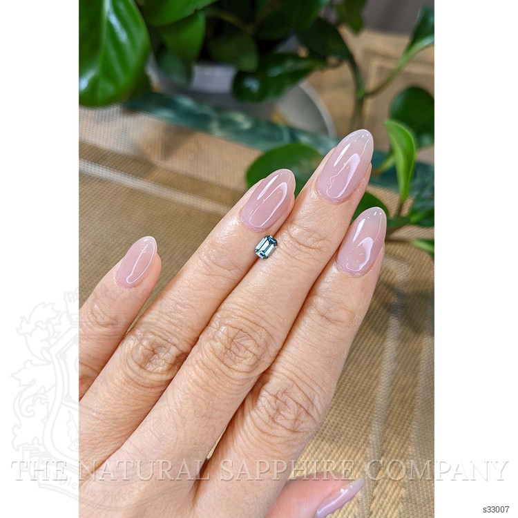 0.45 Ct. Bluish Green Sapphire from Montana