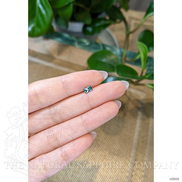 0.45 Ct. Bluish Green Sapphire from Montana