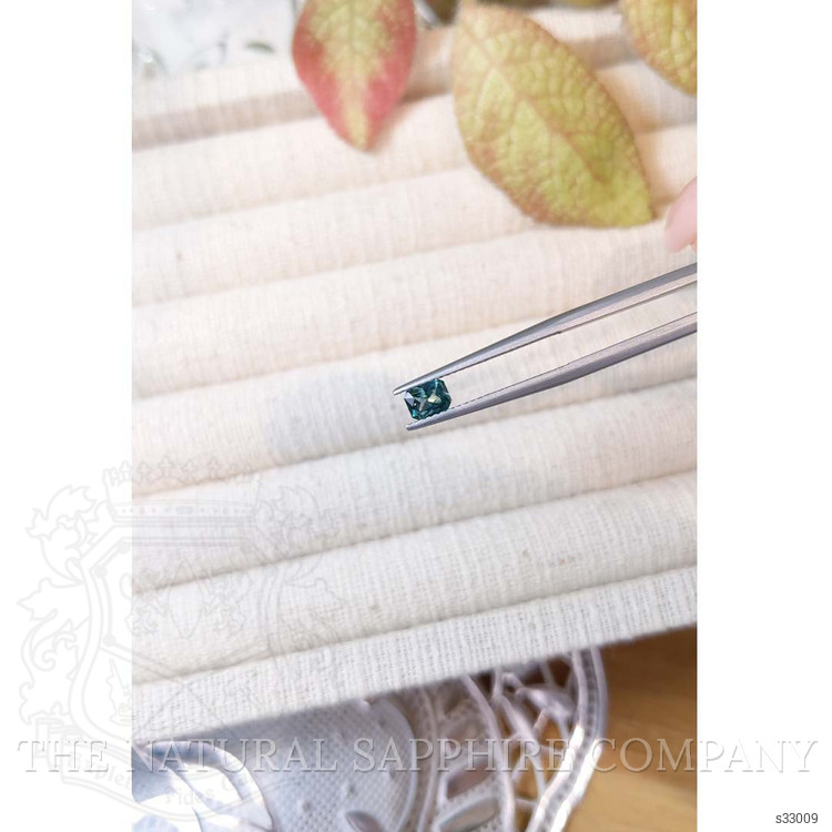 0.41 Ct. Bluish Green Sapphire from Montana