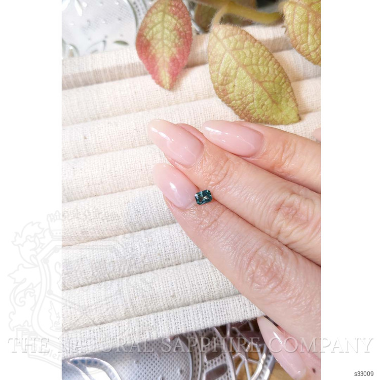 0.41 Ct. Bluish Green Sapphire from Montana