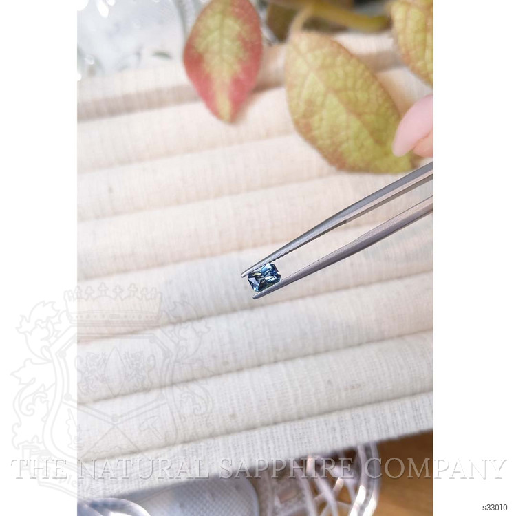 0.47 Ct. Bluish Green Sapphire from Montana