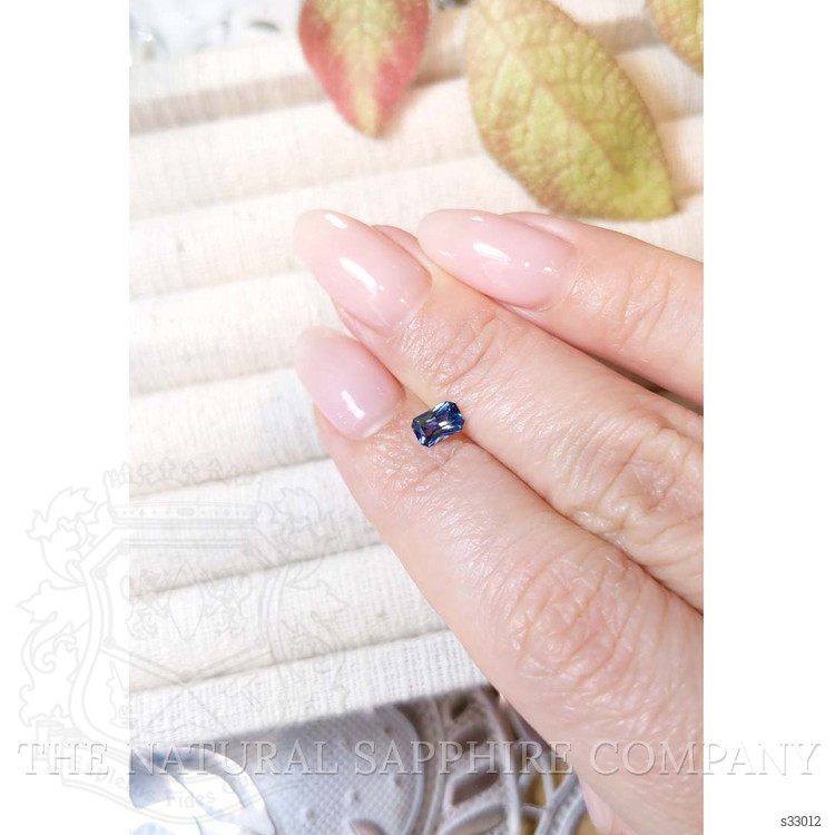 0.49 Ct. Greenish Blue Sapphire from Montana