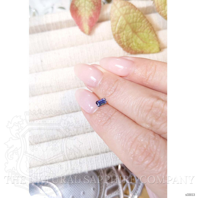 0.33 Ct. Blue Sapphire from Montana