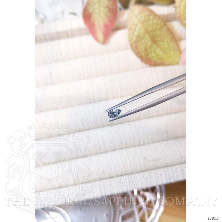 0.41 Ct. Greenish Blue Sapphire from Montana