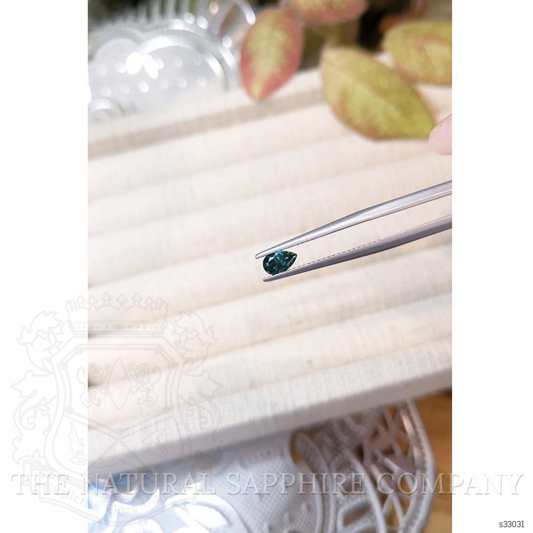 0.47 Ct. Bluish Green Sapphire from Montana