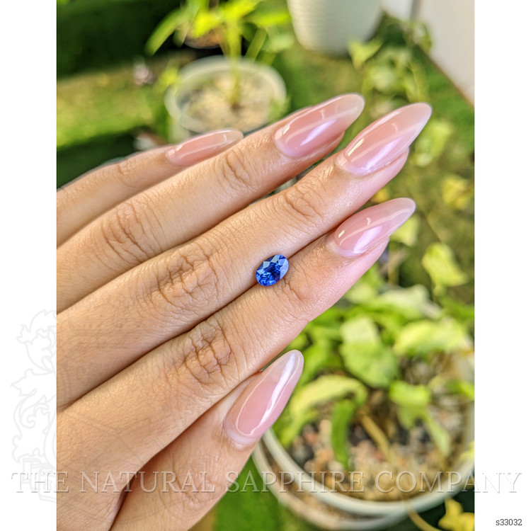 1.23 Ct. Blue Sapphire from Ceylon (Sri Lanka)