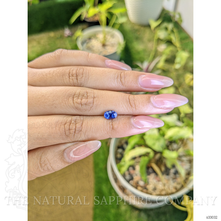 1.23 Ct. Blue Sapphire from Ceylon (Sri Lanka)