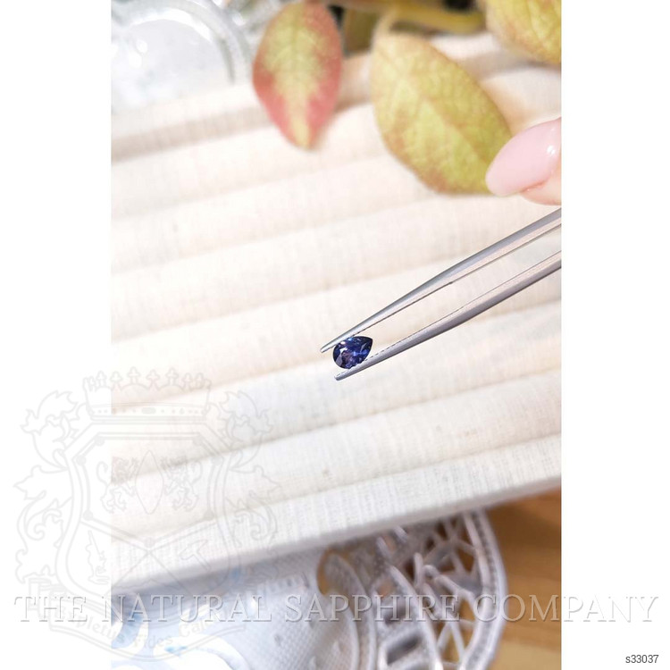 0.49 Ct. Blue Sapphire from Montana
