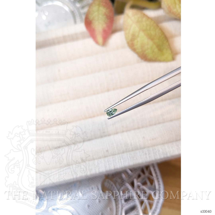 0.22 Ct. Bluish Green Sapphire from Montana