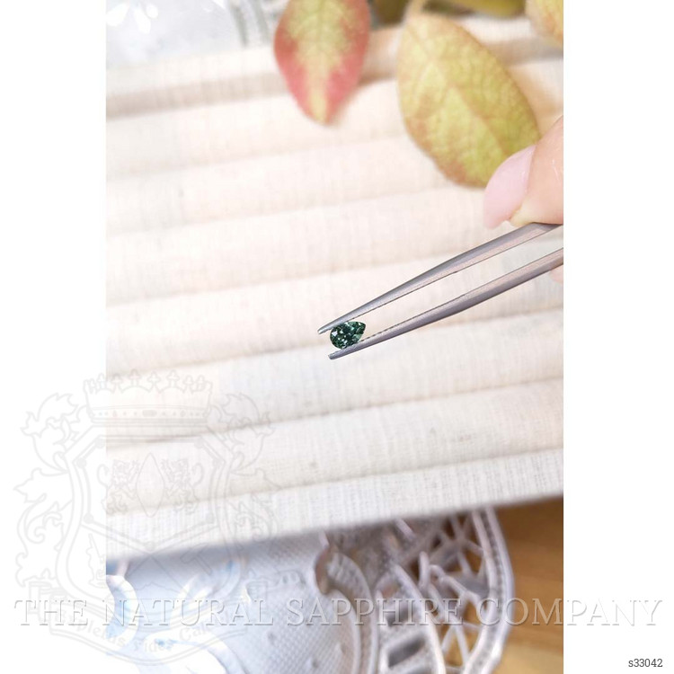 0.29 Ct. Bluish Green Sapphire from Montana