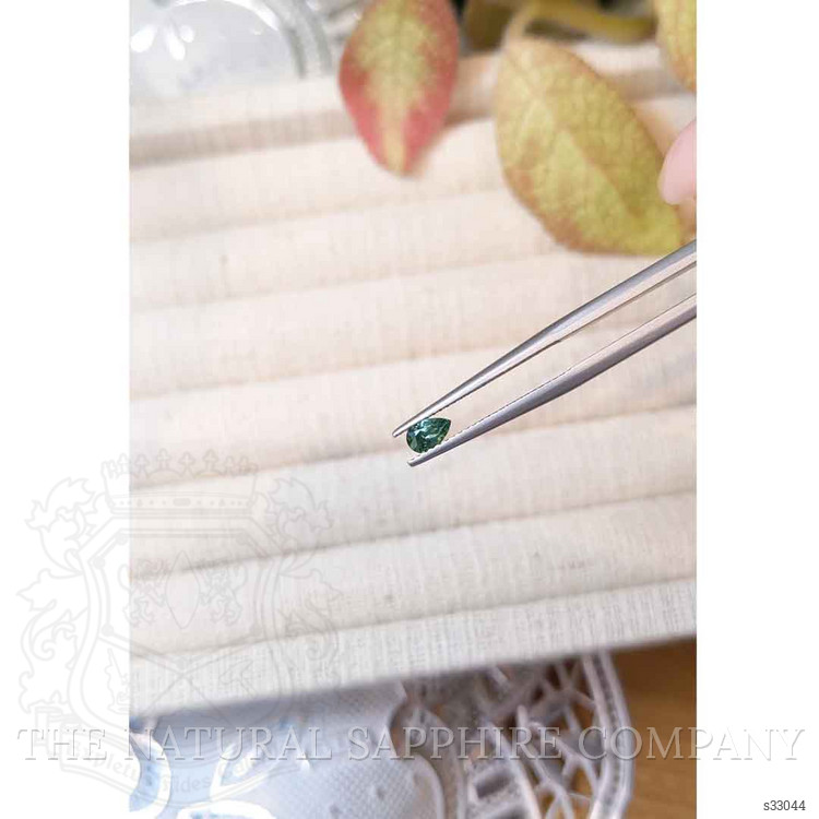 0.30 Ct. Bluish Green Sapphire from Montana