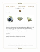 0.40 Ct. Bluish Green Sapphire from Montana Appraisal