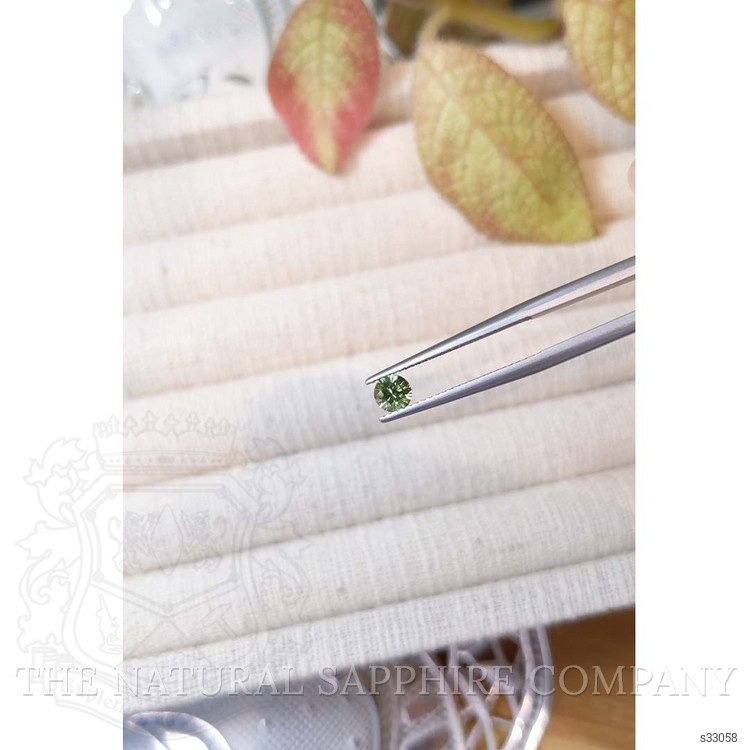 0.40 Ct. Bluish Green Sapphire from Montana