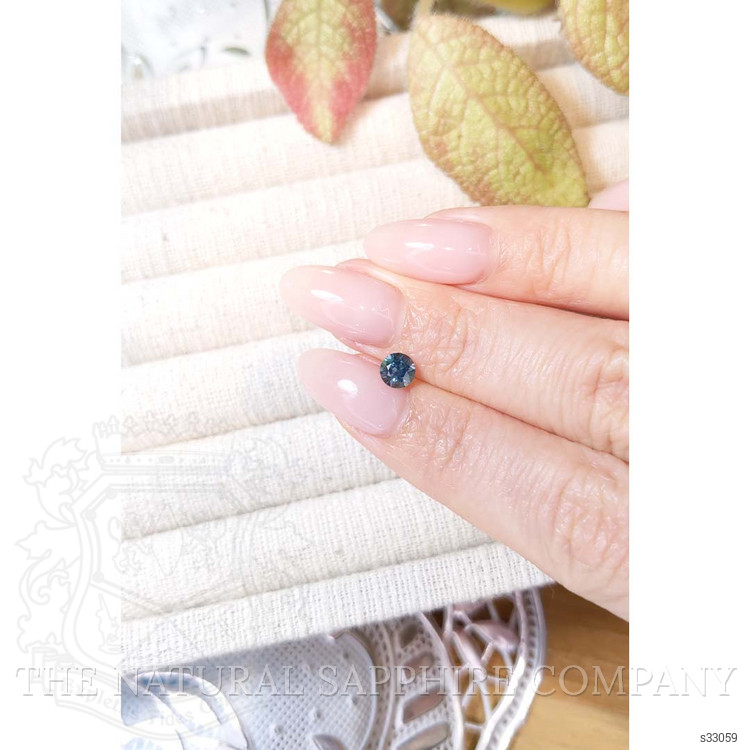 0.59 Ct. Bluish Green Sapphire from Montana