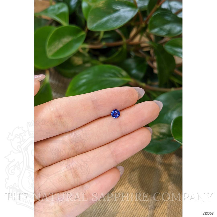 0.49 Ct. Blue Sapphire from Ceylon (Sri Lanka)