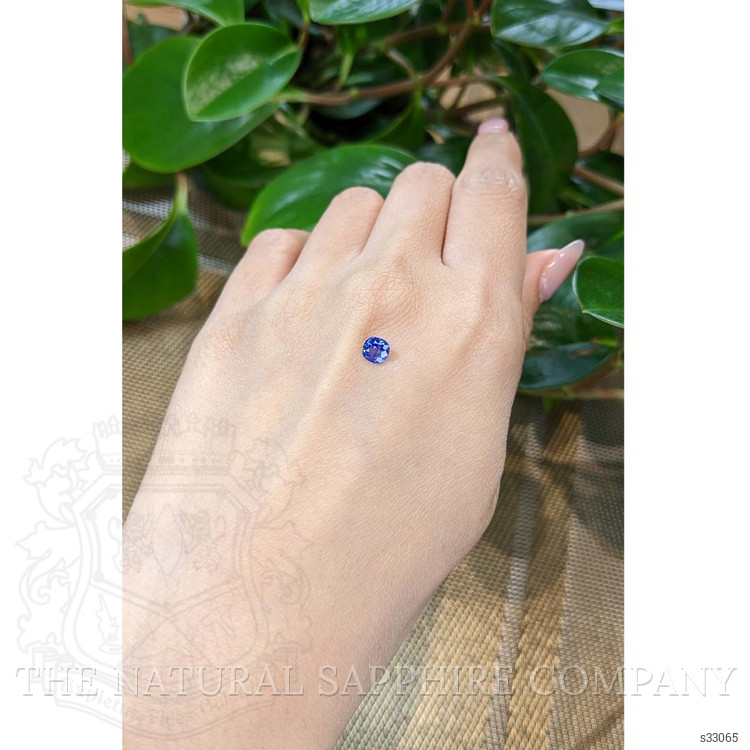 0.65 Ct. Blue Sapphire from Ceylon (Sri Lanka)