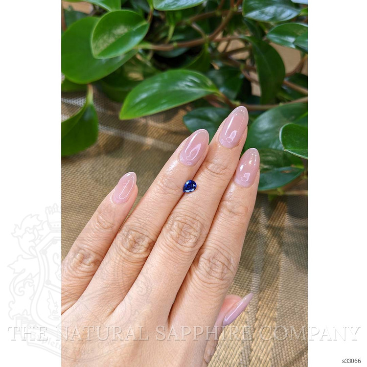 0.65 Ct. Blue Sapphire from Ceylon (Sri Lanka)