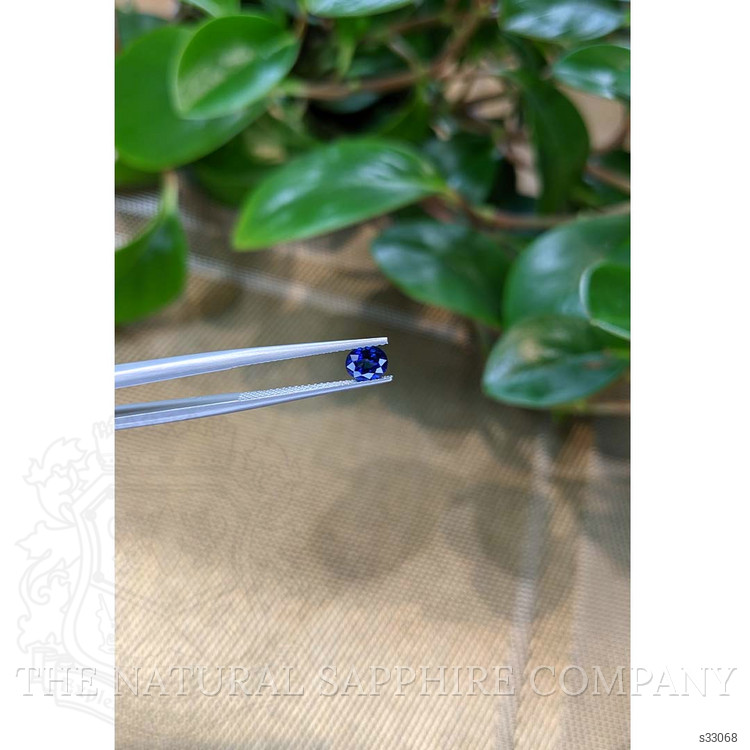 0.84 Ct. Blue Sapphire from Ceylon (Sri Lanka)