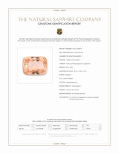 3.45 Ct. Padparadscha Sapphire from Ceylon (Sri Lanka) Scan Report