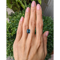 3.08 Ct. Bluish Green Sapphire from Ceylon (Sri Lanka) Life Style