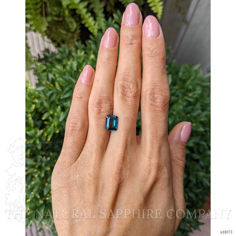 3.08 Ct. Bluish Green Sapphire from Ceylon (Sri Lanka)